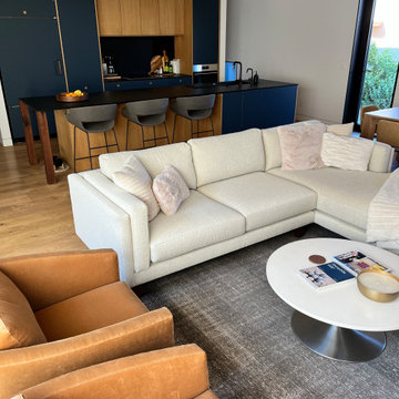 Modern Sustainable Home- furniture selection and layout