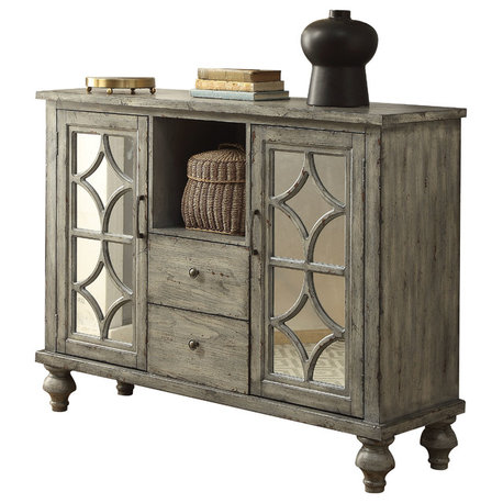 Willie Console Table, Weathered Gray