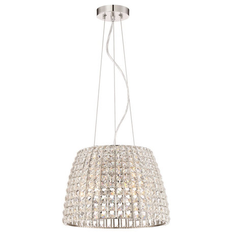 Minka Lavery Via Roma 3-Light Pendant 2294-613, Polished Nickel