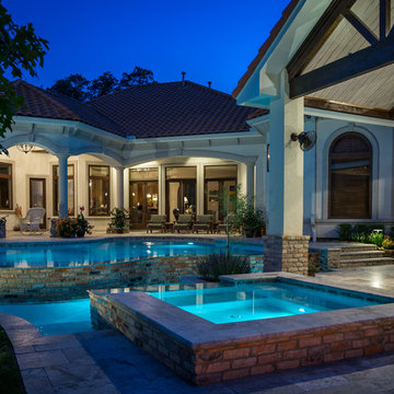The Modern Pool with French Quarter Facades