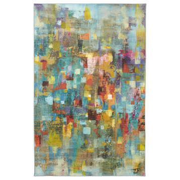Mohawk Prismatic Confetti Canvas Multi Rug, 5'x8'