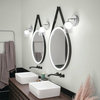 Beryl LED Chrome With Clear And Etched Glass Wall Sconce