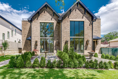 Inspiration for a contemporary exterior home remodel in Denver