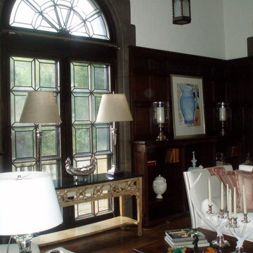 Large leaded glass windows