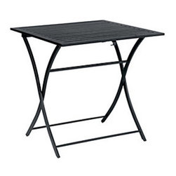 Woodard 28" Square Folding Table - Outdoor Dining Tables