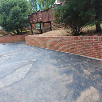 Brick Retaining walls ,steps