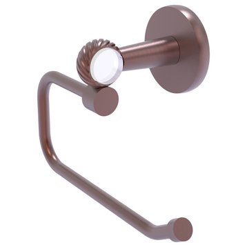 Clearview Euro Style Toilet Tissue Holder with Twisted Accent, Antique Copper