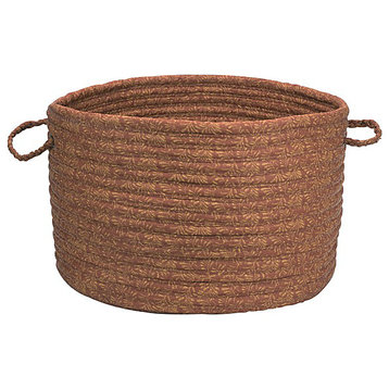 Colonial Mills Basket Solid Fabric Basket Cinnamon Round