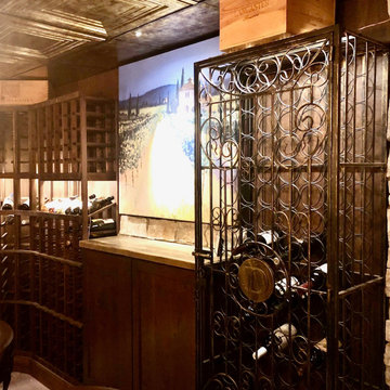 Premium Redwood Wine Cellar (Walnut Stain)