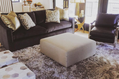 Example of a transitional home design design in Salt Lake City