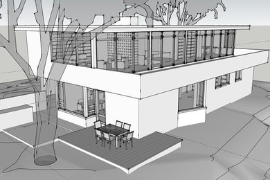 Design ideas for a modern home design in Bridgeport.
