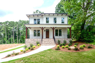 Inspiration for a farmhouse home design remodel in Atlanta