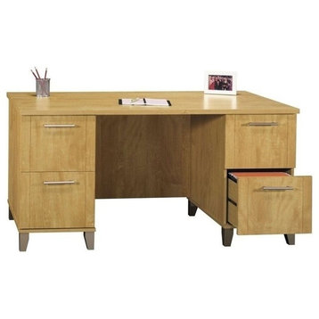 Scranton & Co 60" Wood Desk in Maple Cross