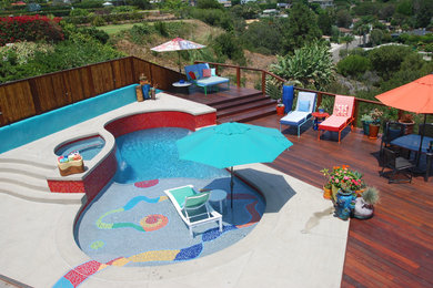 Pool - contemporary pool idea in Los Angeles