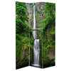 6' Tall Double Sided Mountaintop Waterfall Canvas Room Divider