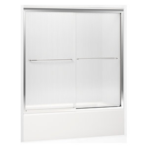 Kohler Fluence Sliding Bath Door With 1 4 Thick Falling Lines