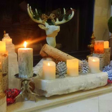Holiday Vignette and Tablescape