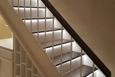 This is an example of a modern staircase in Oklahoma City.