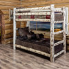 Montana Collection Twin Over Twin Bunk Bed, Ready to Finish