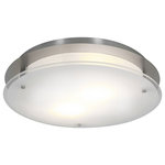 Access Lighting - Access Lighting 50038LEDD-BS/FST Vision Round-Round Large Flush-15.75 Inch - Assembly Required: Yes