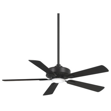 Minka Aire Contractor LED 52" Ceiling Fan With Remote Control, Coal