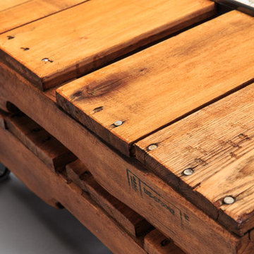 Pallet. Coffee Table. Artisan Design. Pine With Maple Stain