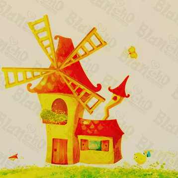 Windmill Country - Wall Decals Stickers Appliques Home Dcor