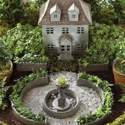 Miniature French Chateau Fairy Garden Kit - Outdoor Decor