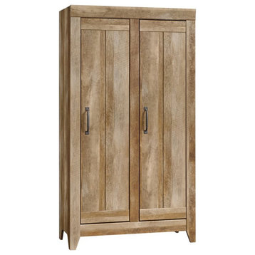 Sauder Adept 2 Door Storage Cabinet in Craftsman Oak
