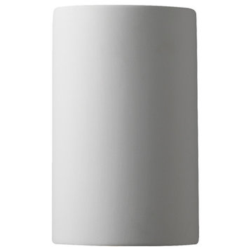 Ambiance Small Cylinder, Outdoor Closed Top Wall Sconce, Bisque, Dedicated LED