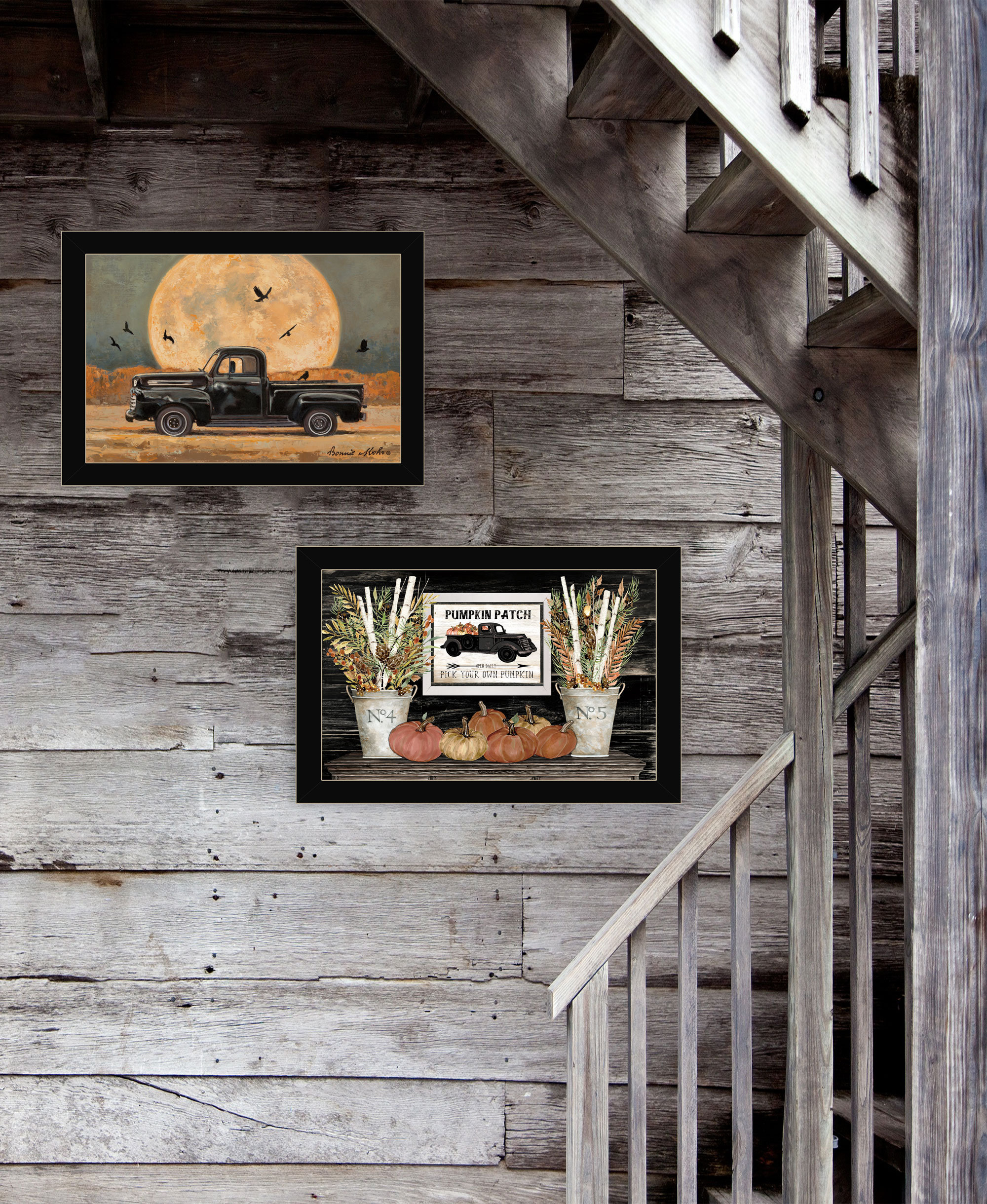 "Harvest Moon" By Cindy Jacobs & Bonnie Mohr, Framed Print, Black Frame ...