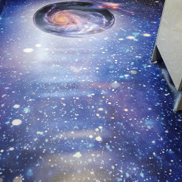 Printed Space themed Floor