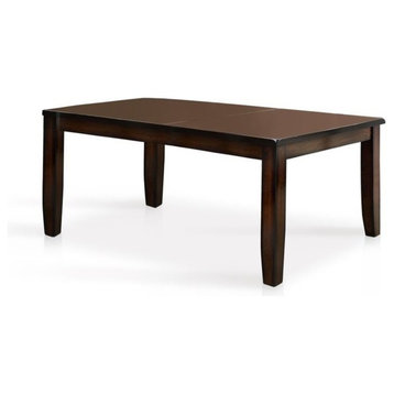 Furniture of America Arlen Wood Extendable Dining Table in Dark Cherry