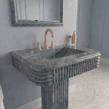Anatolian Green Marble Sinks | Exotic Natural Stone Collection