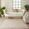 Nourison Palamos Modern Farmhouse Cream 5'3" x 7'3" Indoor Outdoor Area Rug