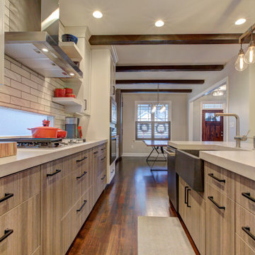 Contemporary Rustic Open Kitchen