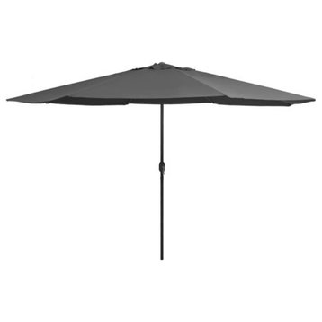 vidaXL Outdoor Umbrella Patio Sunshade Parasol for Garden Backyard Anthracite