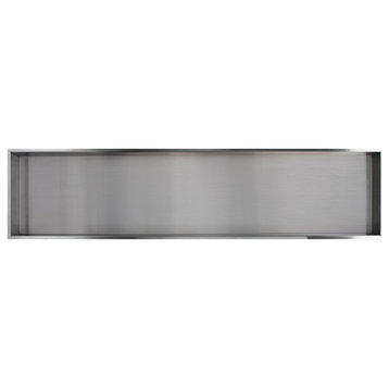 Transolid Recessed  Stainless Steel Shower Storage Pod, 58.5"