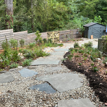 Conservation and rain gardens landscape