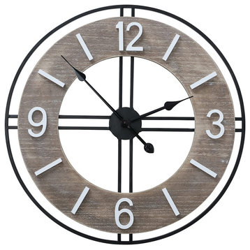Modern Farmhouse Clock, 23.5"