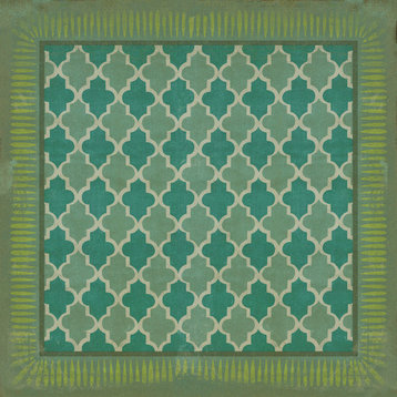 Pattern 10 Aladdin 96x96 Vintage Vinyl Floorcloth
