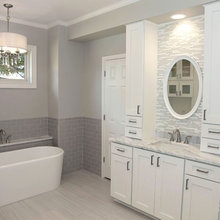 shaker white guest bath