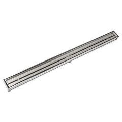 Side Outlet Linear Shower Drain 24 Inch With Hair Trap by SereneDrains