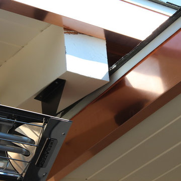 Copper Fascia Wrap and Angle Face Gutters, . Santa Monica.