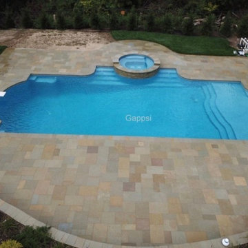 Gunite Swimming Pool in Cold Spring Harbor NY 11724, designed and built by Gapps