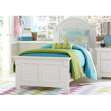 Emma Mason Signature River Banks Full Panel Bed in Oyster White