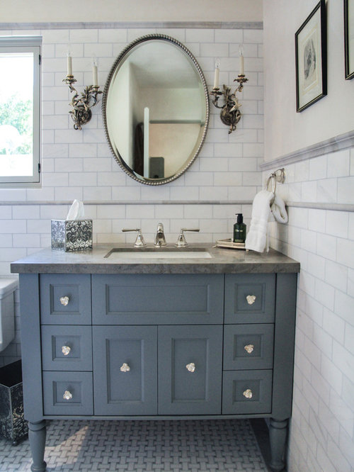 Blue Gray Bathroom | Houzz