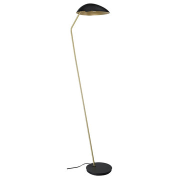 Lindmoor 1 Light Floor Lamp, Black