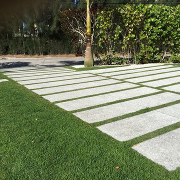 Shell concrete driveway