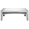 Nowles Coffee Table, Mirrored and Faux Stones